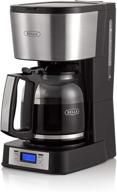 ☕ bella (14755) 12 cup coffee maker: selectable brew strength, stainless steel with single cup option logo