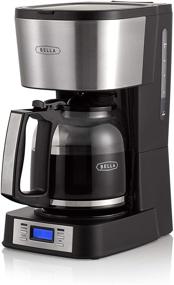 img 4 attached to ☕ BELLA (14755) 12 Cup Coffee Maker: Selectable Brew Strength, Stainless Steel with Single Cup Option