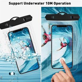 img 2 attached to Universal Waterproof Pouch Cellphone, Cljlixcy Floating Dry Bag with Lanyard for iPhone 12 Pro Max, 11 Pro Max, Xs Max, XR, X, 8, 7, 6S, Galaxy S21, S20 Ultra, S10, Note10, 9 - Up to 6.9