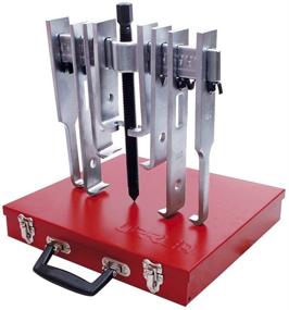 img 4 attached to URREA 6-Ton Straight Jaw Puller Set - Ultimate Mechanical Gear Puller Kit with Interchangeable Jaws & Metal Box - 4212SJB: A Complete Solution for Efficient Pulling Tasks