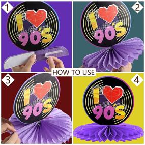 img 1 attached to Bringing Back the 90s: 9-Piece Honeycomb Centerpieces for Retro Party Decor & Hip Hop Vibes