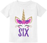 unicorn birthday youth t shirt violet girls' clothing and tops, tees & blouses logo