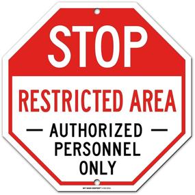 img 4 attached to Stop Restricted Authorized Personnel Sign