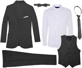 img 2 attached to Boys' Formal White Skinny Suit – Ideal Boys' Clothing for Suits & Sport Coats