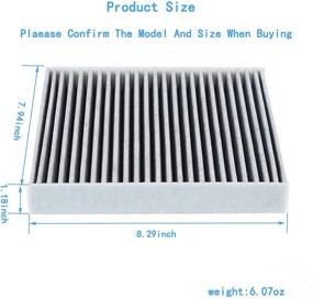 img 3 attached to Premium Activated Carbon Cabin Air Filter Replacement for CP134, CF10134, BE-134 – Accord, Civic, Odyssey, CR-V, Pilot, MDX, TSX, Ridgeline, RDX