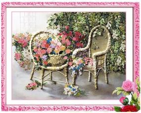 img 3 attached to Egoshop Summer Romantic Rose Ribbon Embroidery Kit - DIY Wall Decor with English Instructions