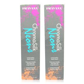 img 1 attached to 🧡 PRAVANA ХромаСилк Вивидс неоновый оранжевый 3 унции - яркий цвет, 2 упаковки