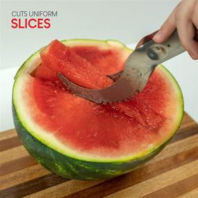 img 1 attached to Stainless Watermelon Slicer Cutter Baller