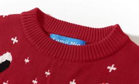 img 2 attached to Camii Mia Reindeer Snowflake Christmas Boys' Clothing