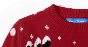 img 1 attached to Camii Mia Reindeer Snowflake Christmas Boys' Clothing