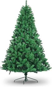 img 4 attached to 🎄 Wsiiroon Green 6FT Artificial Christmas Tree with Metal Legs - Easy Assembly, 1000 Branch Tips, Metal Hinges and Foldable Base - Ideal for Home, Office, and Party Decoration - Xmas Pine Tree 2021 Newest