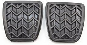 img 3 attached to 🔧 Koauto Set of 2 Clutch or Brake Pedal Pads in Black Rubber - Part Number 31321-52010
