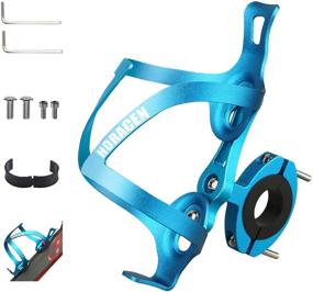 img 4 attached to 🚲 HORACEN 2-in-1 Bike Water Bottle Bracket: Aluminum Alloy Holder for Strollers, Wheelchairs & Bicycles