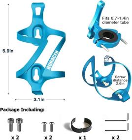 img 1 attached to 🚲 HORACEN 2-in-1 Bike Water Bottle Bracket: Aluminum Alloy Holder for Strollers, Wheelchairs & Bicycles