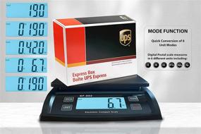img 3 attached to 📦 MOCCO Digital Shipping Scale 66lb / 0.1oz Postal Weight Scale with Hold, Tare Function & AC Adapter - Ideal for Packages, Mailing & Office Use - 6 Units of Measurement Included