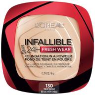 👍 l'oreal paris infallible fresh wear foundation in a powder review: up to 24h wear, true beige, 0.31 oz. logo