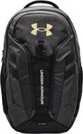 under armour hustle backpack metallic backpacks logo