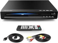 📀 dbpower dvd player for tv: all-region free, hd 1080p upscaling, hdmi & av output (cable included), coaxial port, usb input, remote control included logo