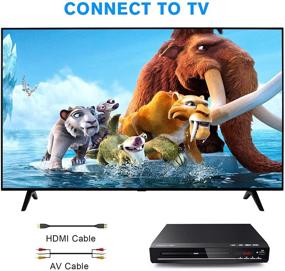 img 3 attached to 📀 DBPOWER DVD Player for TV: All-Region Free, HD 1080p Upscaling, HDMI & AV Output (Cable Included), Coaxial Port, USB Input, Remote Control Included