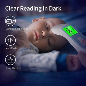 img 1 attached to 🌡️ ELERA Ear Thermometer for Baby: Infrared, 1s Measurement, Forehead Switch, Fever Indicator