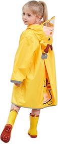 img 2 attached to LIVACASA Rain Piece Coverall Yellow Boys' Clothing for Jackets & Coats