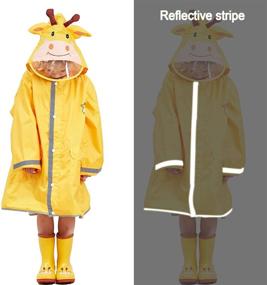 img 1 attached to LIVACASA Rain Piece Coverall Yellow Boys' Clothing for Jackets & Coats