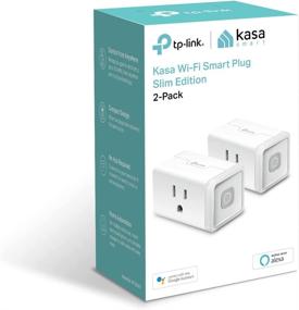img 4 attached to Enhance Your Home Automation with TP-Link 🏠 KP100KIT Kasa Wi-Fi Smart Plug Slim Edition 2-Pack