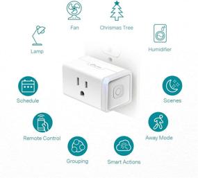img 2 attached to Enhance Your Home Automation with TP-Link 🏠 KP100KIT Kasa Wi-Fi Smart Plug Slim Edition 2-Pack
