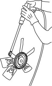 img 1 attached to 🔧 Lisle 43300 Pneumatic Fan Clutch Wrench: Effortlessly Remove Fan Clutches with Precision