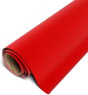 🔴 siser stripflock pro htv 12&#34;x1yd roll - textured heat transfer vinyl in bright red logo