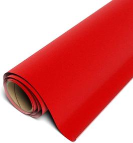 img 4 attached to 🔴 Siser StripFlock Pro HTV 12&#34;x1yd Roll - Textured Heat Transfer Vinyl in Bright Red