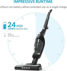 img 3 attached to 🧹 Anker HomeVac Duo 2-in-1 Cordless Vacuum Cleaner: Efficient Rechargeable Bagless Stick and Handheld Vac with Upright Charging Base - Black