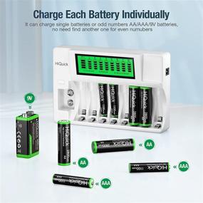 img 3 attached to 🔋 High-Quality Fast 9V AA AAA Battery Charger with Discharge Function for Rechargeable Batteries