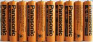 🔋 panasonic hhr-75aaa/b-10 rechargeable battery for cordless phones, 700mah (pack of 10): long-lasting power solution logo