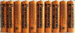 img 1 attached to 🔋 Panasonic HHR-75AAA/B-10 Rechargeable Battery for Cordless Phones, 700mAh (Pack of 10): Long-lasting Power Solution