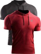 active men's clothing: neleus running shirt for workout and athletics logo