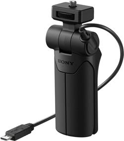 img 4 attached to 📷 Sony VCTSGR1 Camera Grip for Vlogging - Black: Enhance your video content creation!