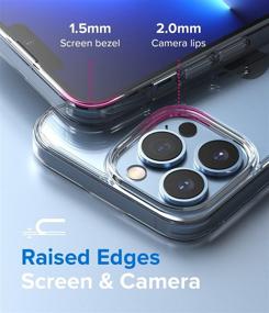 img 1 attached to 📱 Ringke Fusion iPhone 13 Pro Max Case: Clear Back, Shockproof, Soft TPU Bumper, 6.7" Transparent Cover (2021)