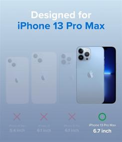 img 3 attached to 📱 Ringke Fusion iPhone 13 Pro Max Case: Clear Back, Shockproof, Soft TPU Bumper, 6.7" Transparent Cover (2021)