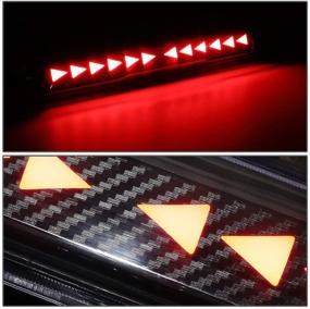 img 2 attached to 🚦 DNA Motoring 3-D LED Bar Black Third Brake Light with Low Power Consumption and Arrowhead Line Compatibility, Compatible with 2007-2013 Chevrolet Silverado 1500 and GMC Sierra 1500