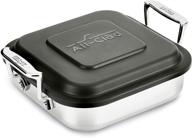 🍳 all-clad stainless steel square baker with lid cookware, 8-inch silver - gourmet accessories logo