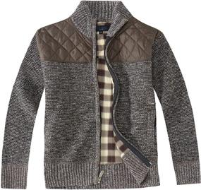 img 3 attached to 👕 Brushed Boys' Clothing and Sweaters: Gioberti Knitted Cardigan Sweater