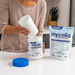 img 3 attached to 🧻 Mycolio Hospital Grade Disinfectant Wipes - 160 Wipes - 6x7 inches