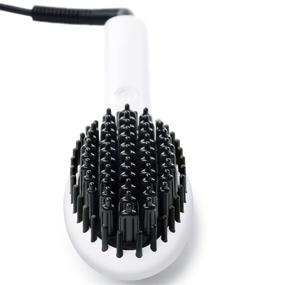 img 3 attached to 🖌️ Mini Ceramic Straightening Brush - InStyler STRAIGHT UP