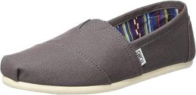 img 4 attached to 👞 Stylish TOMS Classics Canvas 001001A07 GREY Men's Loafers & Slip-Ons: Timeless Comfort for Men's Shoes