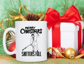 img 3 attached to 🚽 Shitters Full Coffee Mug: Griswold Christmas Vacation Gift, Hilarious Mug for Cousin Eddie National Lampoons Christmas - Perfect for Men and Women!