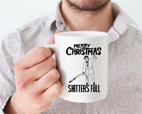 img 2 attached to 🚽 Shitters Full Coffee Mug: Griswold Christmas Vacation Gift, Hilarious Mug for Cousin Eddie National Lampoons Christmas - Perfect for Men and Women!