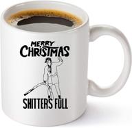 🚽 shitters full coffee mug: griswold christmas vacation gift, hilarious mug for cousin eddie national lampoons christmas - perfect for men and women! logo