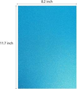 img 3 attached to 🎨 Vibrant Assorted 10 Colors - Heavyweight Glitter Cardstock Paper - 30 Sheets 92lb./250 GSM - A4 Craft for DIY Decoration, Scrapbooking, Gift Wrapping - Birthday Art & Craft Projects