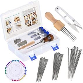 img 4 attached to 🧶 lmzay Needle Felting Tools: Complete Kit with 60 Pcs Needles for Perfect DIY Felting Wool Projects